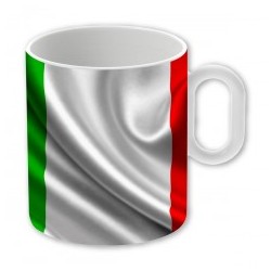 TAZZA BANDIERA ITALIA 2 SOGGETTI