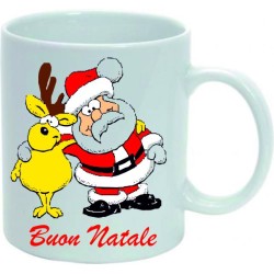 Tazza in ceramica mug cm 8x10 buon natale