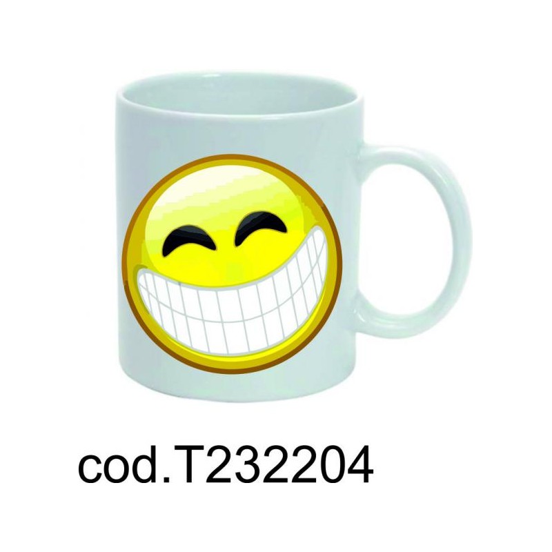 Tazza in ceramica mug smile smile cm 8x10
