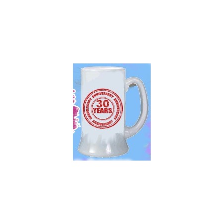 boccale birra compleanno 8x13cm 30 anni