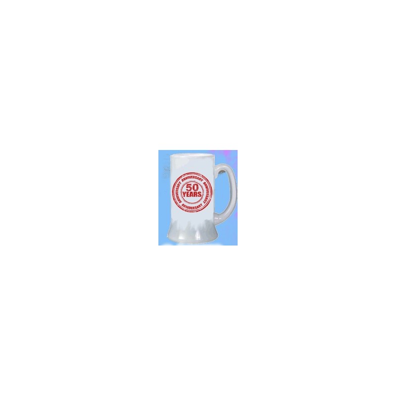 boccale birra compleanno 8x13cm 50 anni
