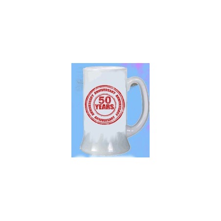 boccale birra compleanno 8x13cm 50 anni