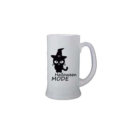 boccale birra halloween gatto nero halloween mode cl 500