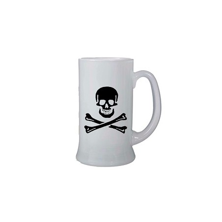 boccale birra halloween teschio cl 500