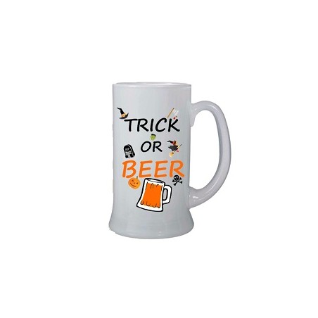 boccale birra halloween trick or beer cl 500