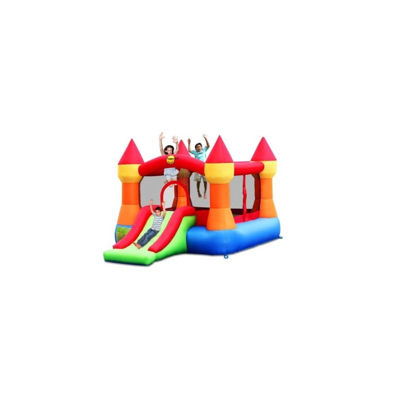 castello gonfiabile con scivolo cm 365x265x215 contiene motore , sacca,kit riparazione possibilita' di noleggio