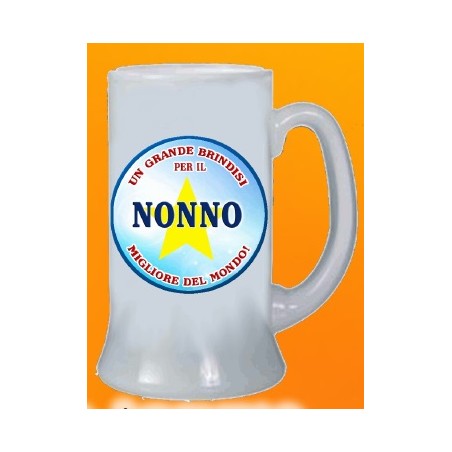 Boccale birra Un grande brindisi per il nonno migliore del mondo