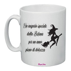 Tazza 8x10 in ceramica un augurio speciale dalla befana