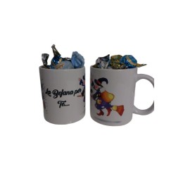 Tazza 8x10 stampa la befana per te con cioccolatini