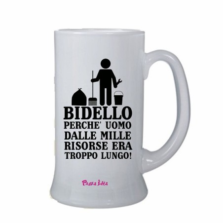 Boccale con scritta Bidello ml.500