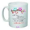 tazza mug 8x10 scritta l'amore sei tu idea regalo san valentino gufo gufi love