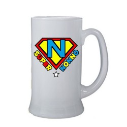 boccale in vetro super nonno cl 500