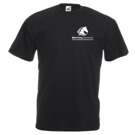 t-shirt maglietta in cotone con stampa mini pony summano