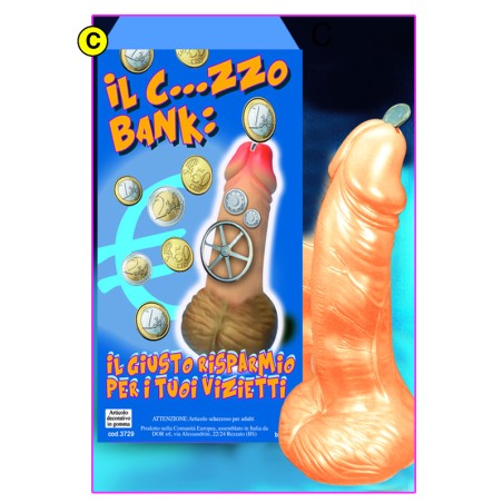 Salvadanaio pene il c..zzo bank cm 20