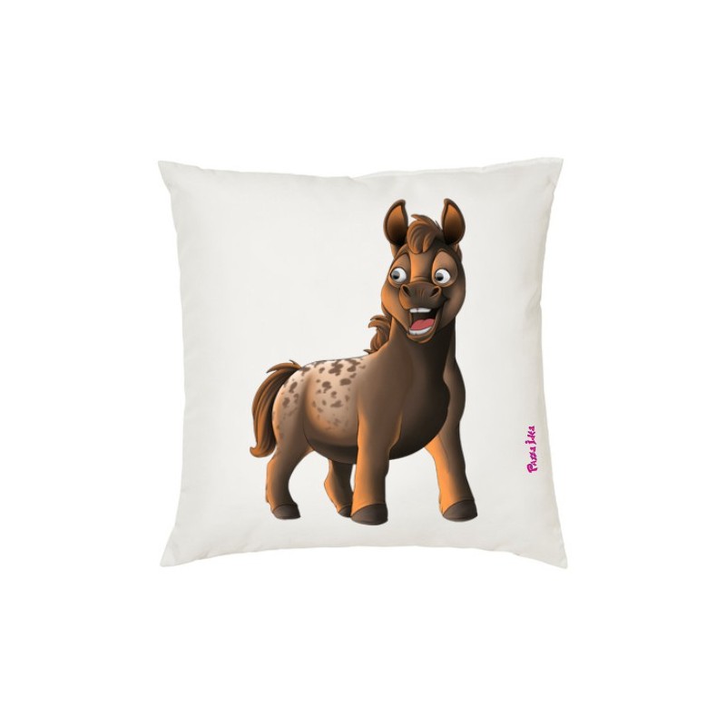 Cuscino in poliestere cm 40x40 con stampa mini pony