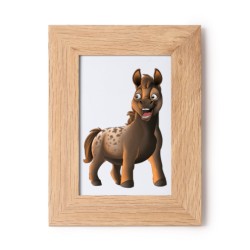 Cornice portafoto in legno cm 10x15 con mini pony Billy