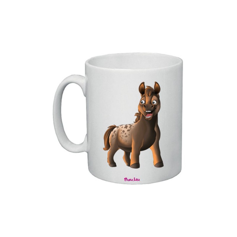 Tazza mug in ceramica con mini Pony cm 8x10