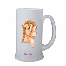 Boccale birra bicchiere con stampa mini pony femmina