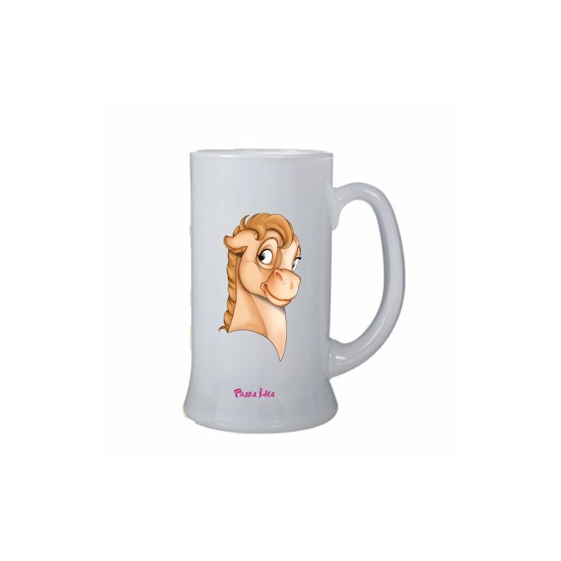 Boccale birra bicchiere con stampa mini pony femmina