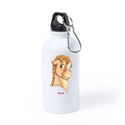 Borraccia bottiglia alluminio 500 ml con stampa mini pony femmina