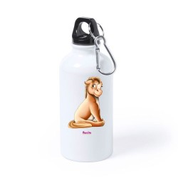 Borraccia bottiglia alluminio 500 ml con stampa mini pony femmina