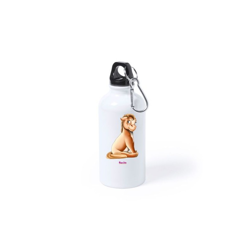 Borraccia bottiglia alluminio 500 ml con stampa mini pony femmina