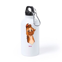 Borraccia bottiglia alluminio 500 ml con stampa mini pony maschio