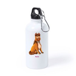 Borraccia bottiglia alluminio 500 ml con stampa mini pony maschio
