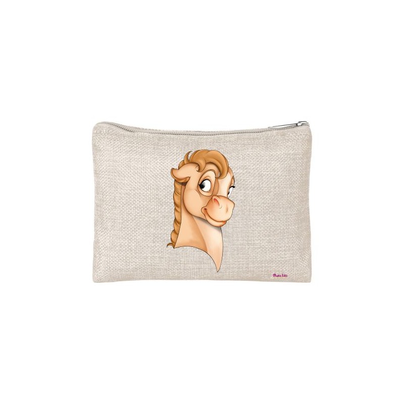 pochette bustina porta oggetti 20X15 con stampa mini pony femmina