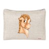pochette bustina porta oggetti 20X15 con stampa mini pony femmina