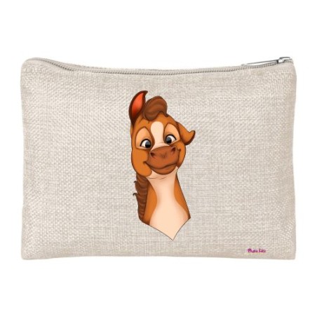 pochette bustina porta oggetti con stampa mini pony maschio