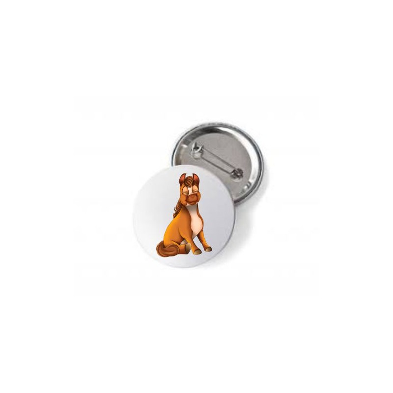 spilla con stampa mini pony maschio