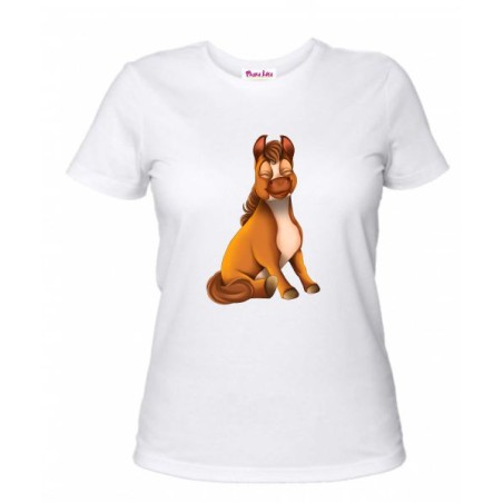 T-shirt donna con stampa mini pony  maschio