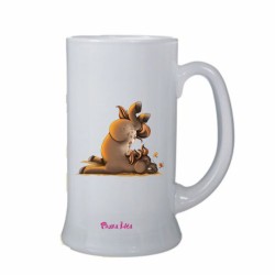 Boccale birra bicchiere con stampa mini pony Billy