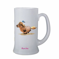 Boccale birra bicchiere con stampa mini pony femmina