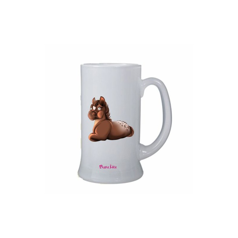 Boccale birra bicchiere con stampa mini pony maschio