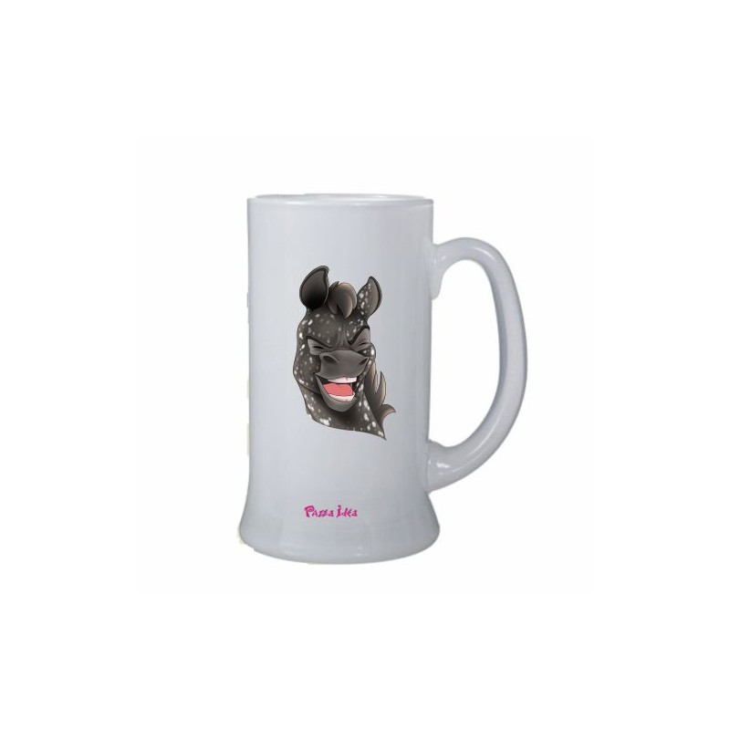 Boccale birra bicchiere con stampa mini pony maschio