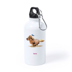 Borraccia bottiglia alluminio 500 ml con stampa mini pony femmina