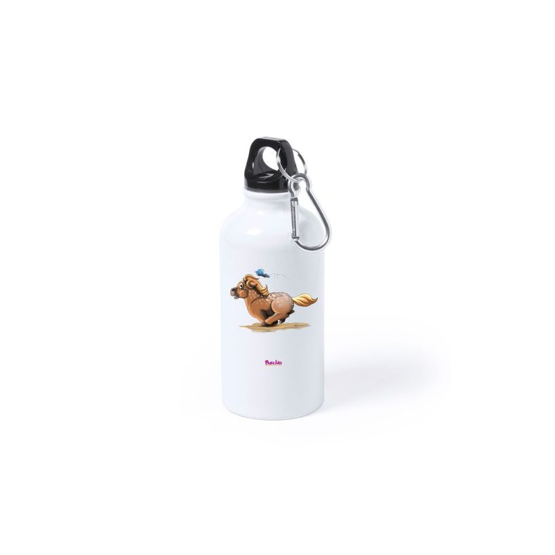Borraccia bottiglia alluminio 500 ml con stampa mini pony femmina