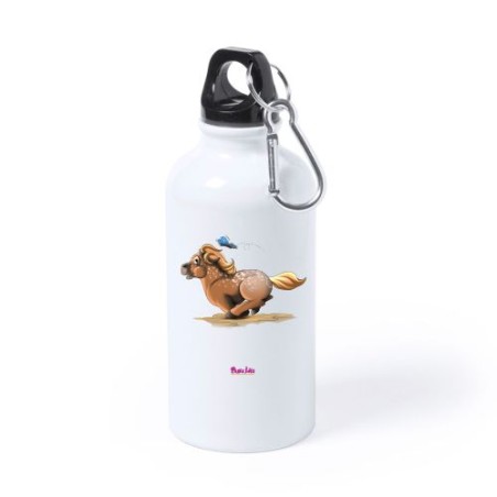 Borraccia bottiglia alluminio 500 ml con stampa mini pony femmina