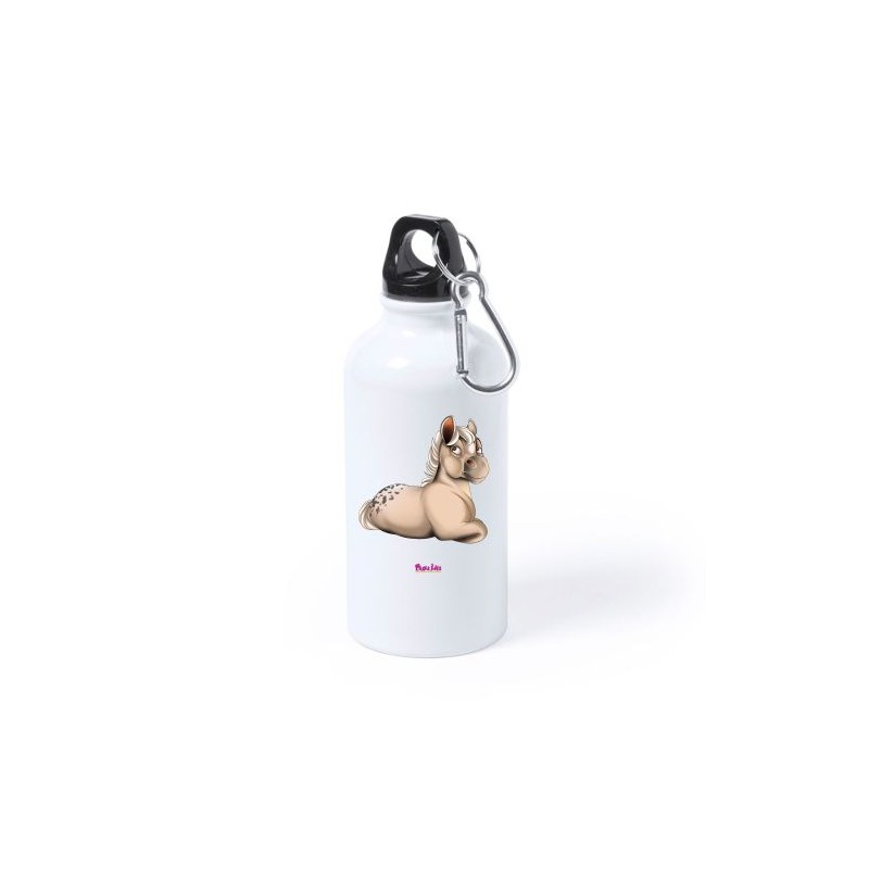 Borraccia bottiglia alluminio 500 ml con stampa mini pony femmina