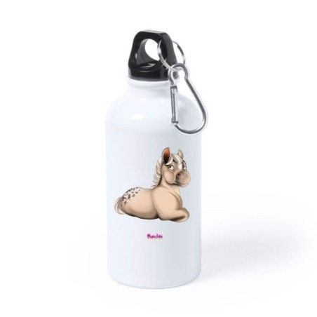 Borraccia bottiglia alluminio 500 ml con stampa mini pony femmina