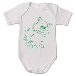body bianco bambino con disegno orsetto