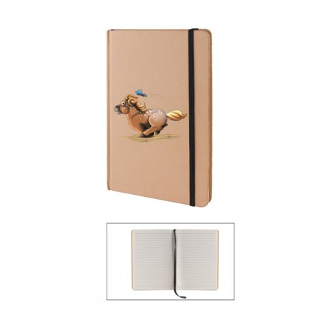 Notes formato A5 Cartonato con stampa mini pony femmina