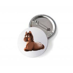 spilla con stampa mini pony maschio