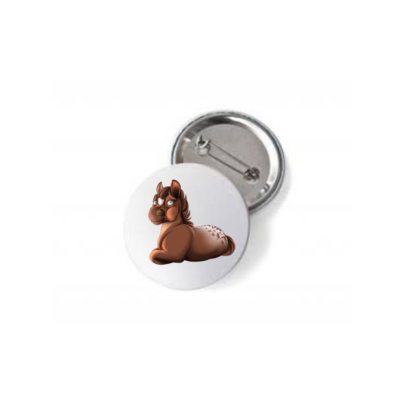 spilla con stampa mini pony maschio