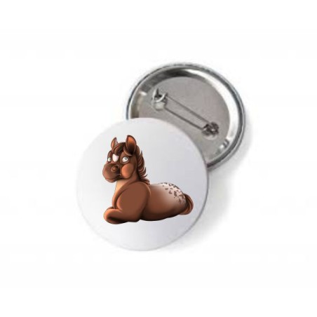 spilla con stampa mini pony maschio