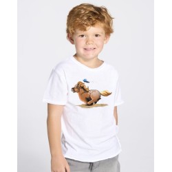 T-shirt bambini con stampa mini pony femmina
