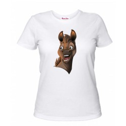 T-shirt donna con stampa mini pony Billy