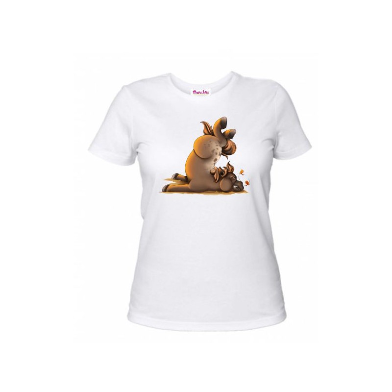 T-shirt donna con stampa mini pony Billy